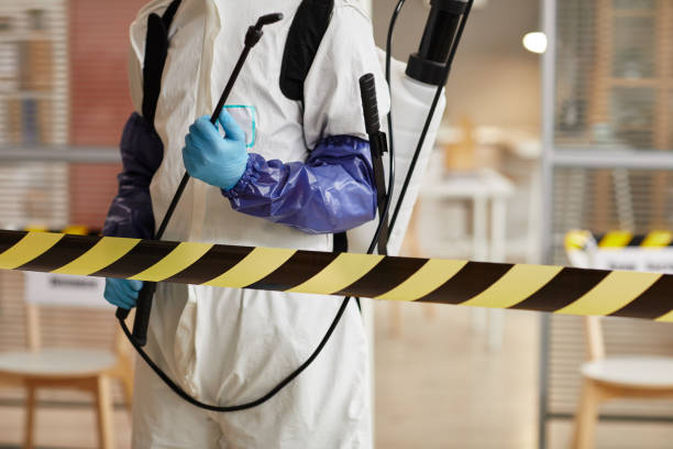 Professional Biohazard technician working in Austwell, TX